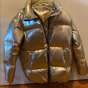 Women’s large Tommy Icon by hilfiger puffer . Gold